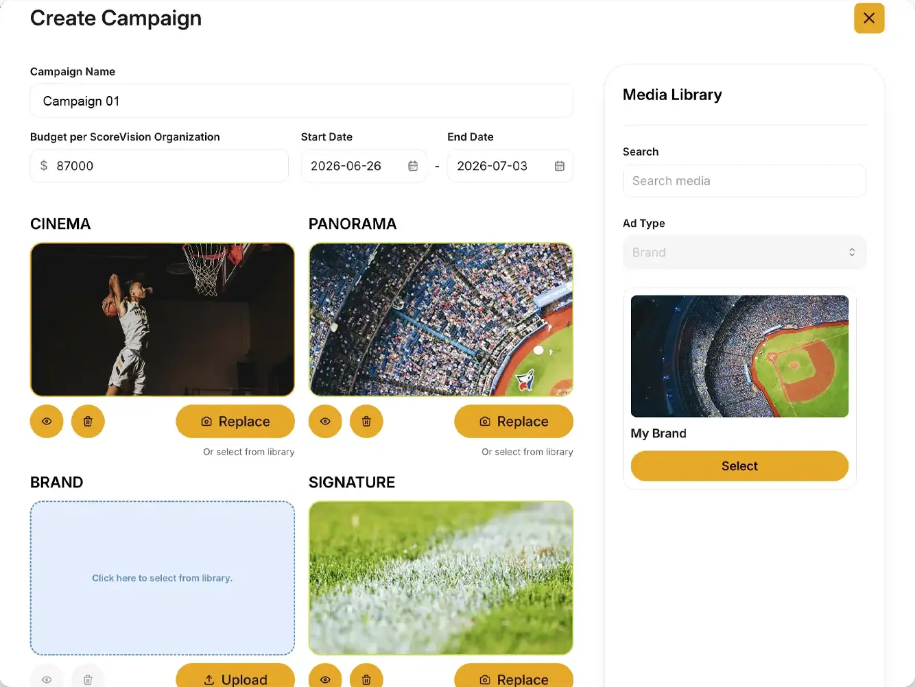 adtech-campaign-management_1 AdTech campaign management interface for scheduling placements